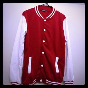 Plain varsity jacket